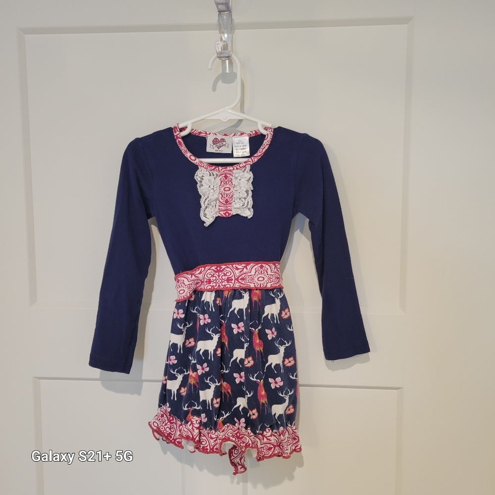 Girls holiday dress, by Ann Loren
